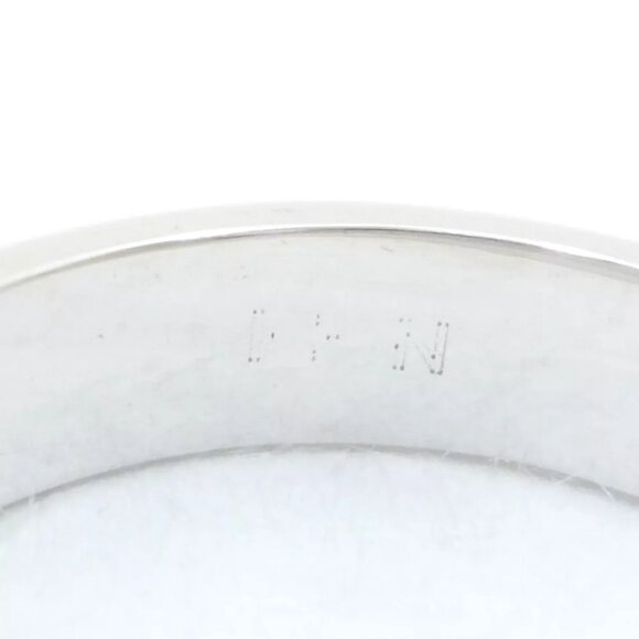 Authentic GUCCI Icon Ring K18 WG US:5 White Gold